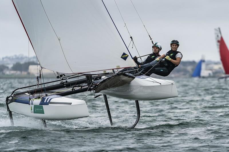 Australian Team at 2020 49er and Nacra 17 World Championships photo copyright Australian Sailing Team taken at Royal Geelong Yacht Club and featuring the Nacra 17 class
