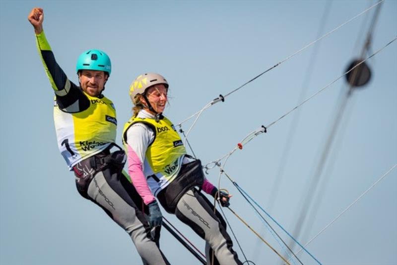 The Kiel Week champions 2019 in Nacra 17: Thomas Zach and Barbara Mats (Austria) photo copyright kieler-woche.de taken at Kieler Yacht Club and featuring the Nacra 17 class