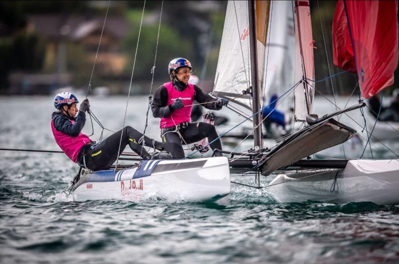 2020 Forward WIP 49er, 49erFX and Nacra 17 European Championship photo copyright Tobias Stoerkle taken at Union-Yacht-Club Attersee and featuring the Nacra 17 class