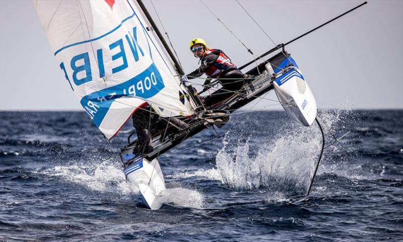 2021 Lanzarote International Regatta day 4 photo copyright Sailing Energy / Lanzarote International Regatta taken at  and featuring the Nacra 17 class