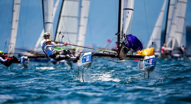 Jason Waterhouse and Lisa Darmanin photo copyright Sailing Energy / World Sailing taken at  and featuring the Nacra 17 class