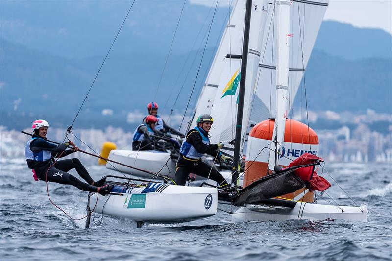 Jake Liddell and Lisa Darmanin got their sea legs back quickly - Princess Sofia Trophy photo copyright Beau Outteridge taken at Real Club Náutico de Palma and featuring the Nacra 17 class