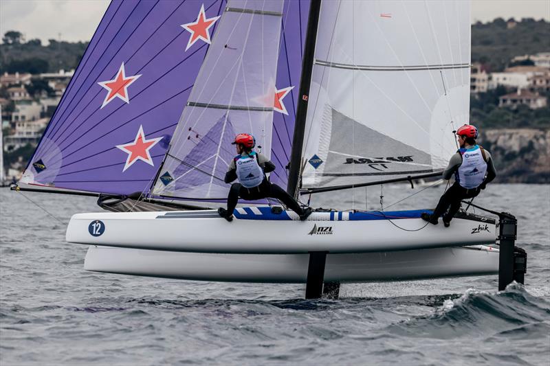 Micah Wilkinson and Erica Dawson - Nacra 17  (NZL ) - Trofeo Princesa Sofia - Mallorca - April 2022 - photo © Sailing Energy