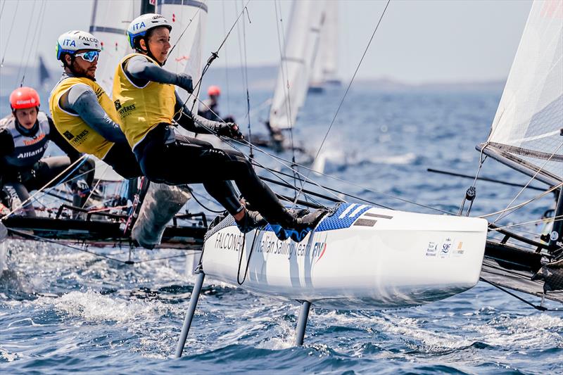 Ruggero Tita & Caterina Banti (ITA) - Day 5 - 53rd Semaine Olympique Francais, Hyeres photo copyright Sailing Energy / FFVOILE taken at COYCH Hyeres and featuring the Nacra 17 class