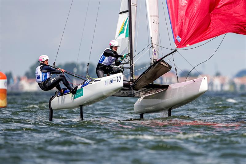 Jake Liddell and Lucy Copeland - Hempel World Cup Series Allianz Regatta - photo © Sailing Energy / Hempel World Cup Series Allianz Regatta