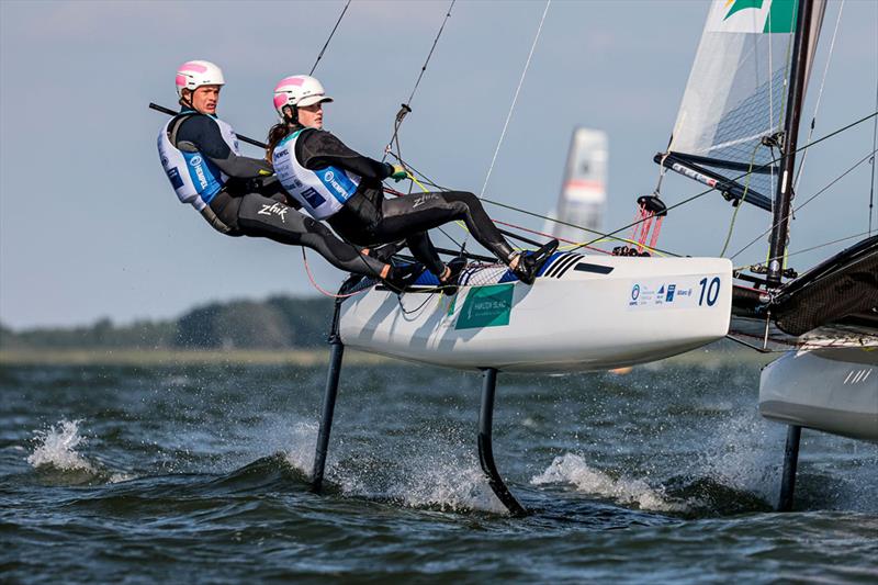 Jake Liddell and Lucy Copeland  - Hempel World Cup Series Allianz Regatta - photo © Sailing Energy