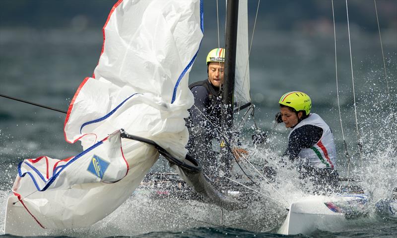 Nacra 17 - Day 4 - European Championships - Aarhus, Denmark - July 2022 photo copyright Peter Brogger taken at Sailing Aarhus and featuring the Nacra 17 class