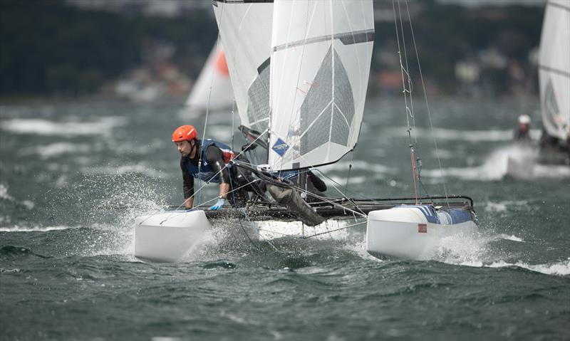 Nacra 17 - Day 5 - European Championships - Aarhus, Denmark - July 2022 photo copyright Peter Brogger taken at Sailing Aarhus and featuring the Nacra 17 class