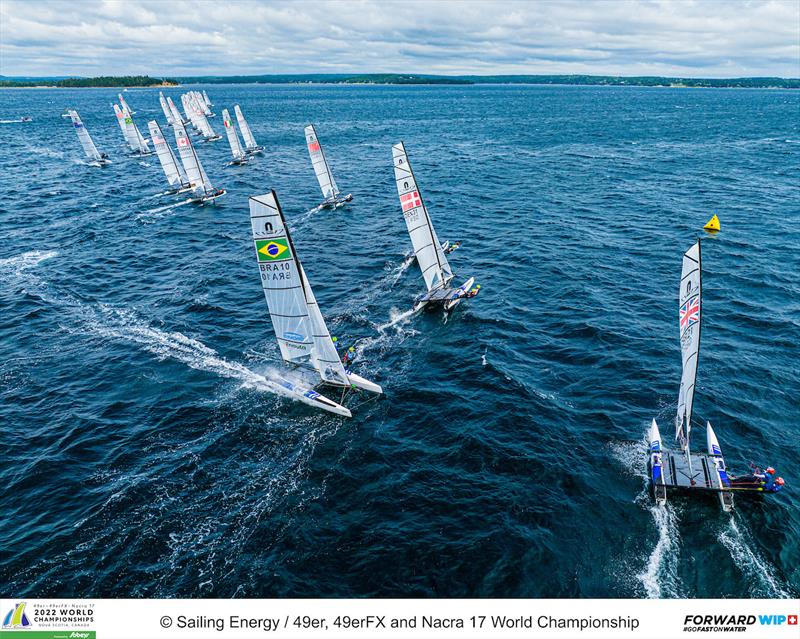 49er, 49erFX and Nacra 17 World Championships in Nova Scotia, Canada Day 1 photo copyright Sailing Energy taken at Hubbards Sailing Club and featuring the Nacra 17 class
