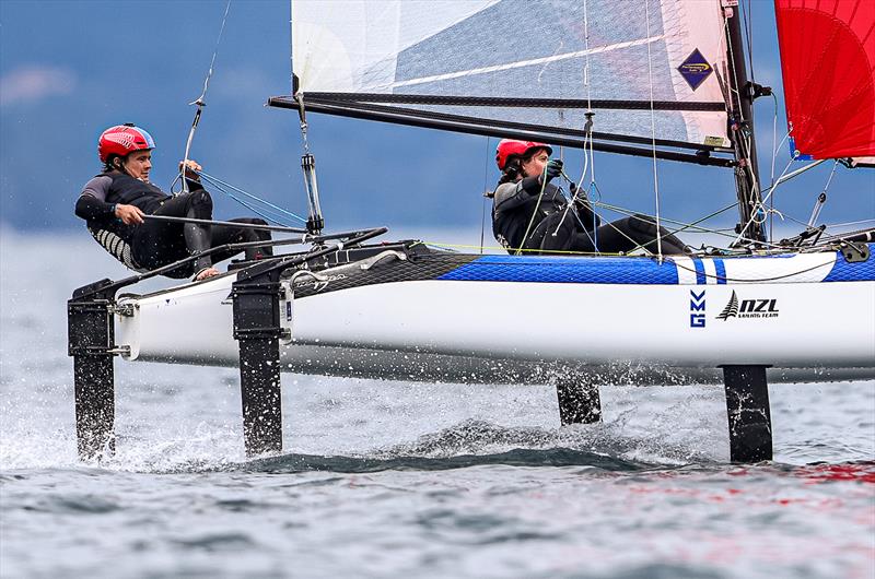 Micah Wilkinson / Erica Dawson - Nacra 17 - (NZL) - Day 6 - World Sailing Championships - Nova Scotia - September 2022 - photo © Sailing Energy