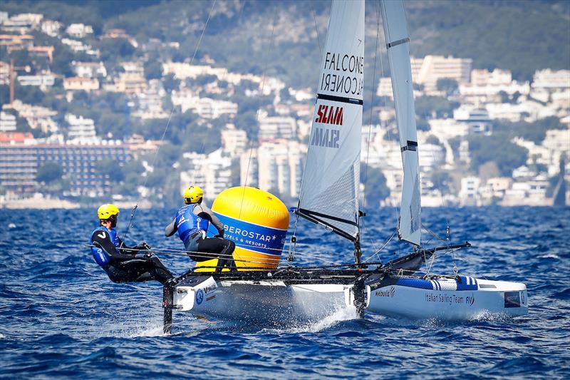 Vittorio Bissaro and Maelle Frascari - 52 Trofeo Princesa Sofia Mallorca day 3 photo copyright Sailing Energy / Trofeo Princesa Sofía taken at Real Club Náutico de Palma and featuring the Nacra 17 class