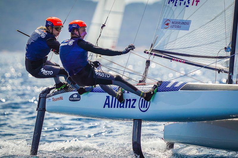 NED on day 4 - 54th Semaine Olympique Française - Toulon Provence Méditerranée photo copyright Sailing Energy / Semaine Olympique Française taken at COYCH Hyeres and featuring the Nacra 17 class