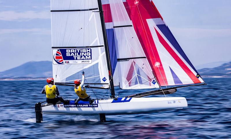 Nacra 17 gold for John Gimson & Anna Burnett (GBR) at 54th Semaine Olympique Française - Toulon Provence Méditerranée photo copyright Sailing Energy / Semaine Olympique Française taken at COYCH Hyeres and featuring the Nacra 17 class