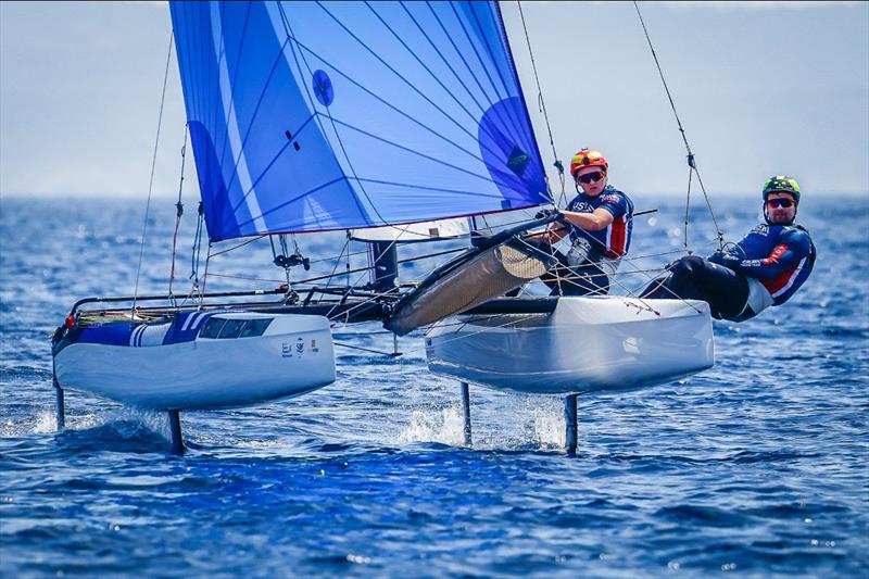 Sarah Newberry Moore & David Liebenberg, Nacra 17: 54th Semaine Olympique Française – Toulon Provence Méditerranée - photo © Sailing Energy / Semaine Olympique Française