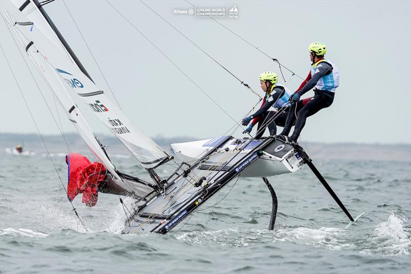 2023 Allianz Sailing World Championships Day 3 photo copyright Sailing Energy / World Sailing taken at  and featuring the Nacra 17 class