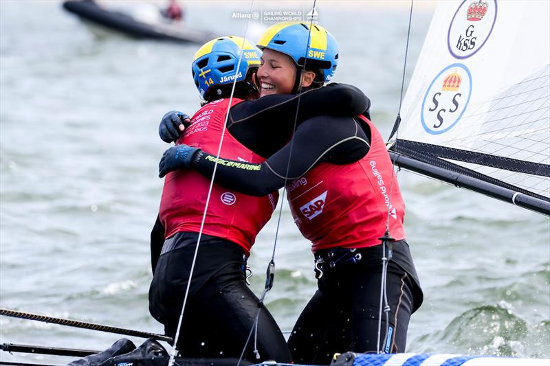 2023 Allianz Sailing World Championships Day 7 photo copyright Sailing Energy / World Sailing taken at  and featuring the Nacra 17 class