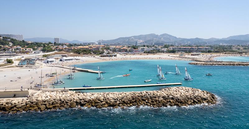 Paris 2024 Olympic Sailing Venue in Marseille, France photo copyright Sander van der Borch / World Sailing taken at  and featuring the Nacra 17 class