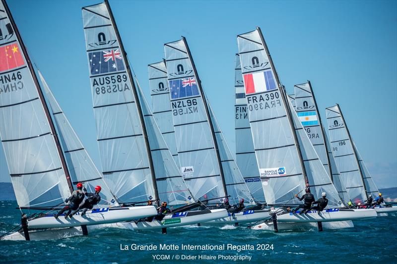 La Grande Motte International Regatta 2024 photo copyright Didier Hillaire taken at Yacht Club de la Grande Motte and featuring the Nacra 17 class