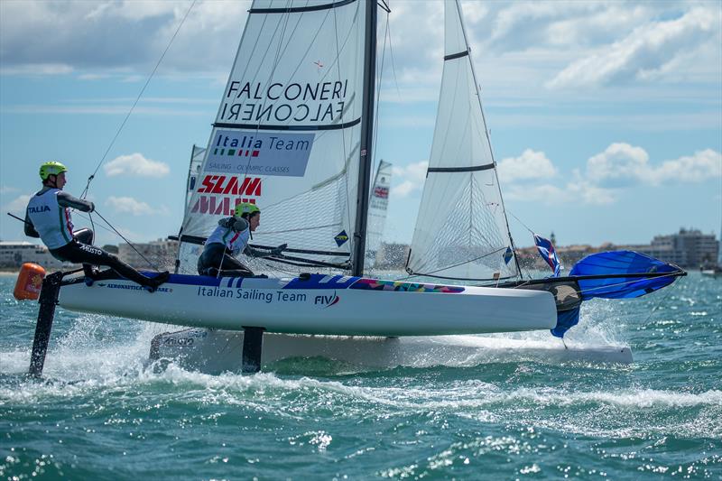 Nacra 17 Worlds at La Grande Motte Day 2 - photo © YCGM / Didier Hillaire