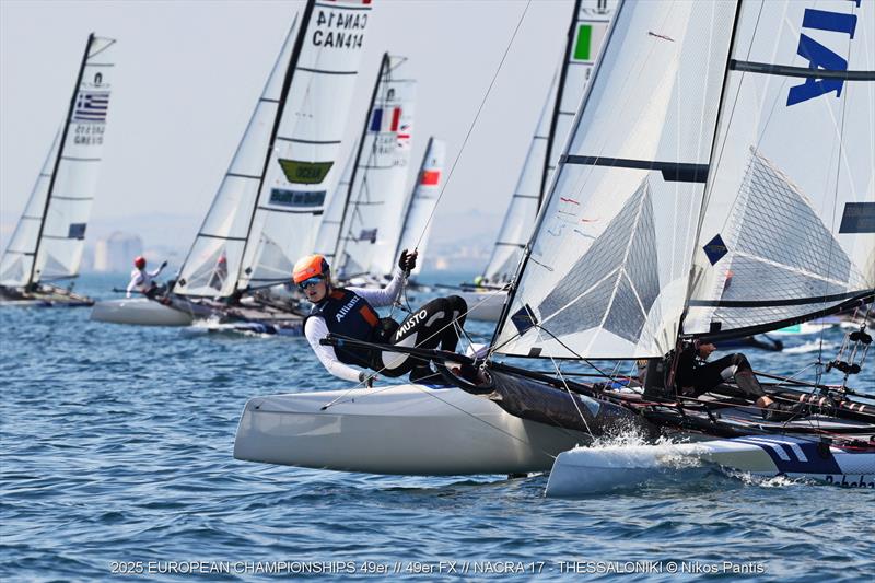 2025 49er, 49erFX, and Nacra 17 European Championships Day 2 - photo © Nikos Pantis