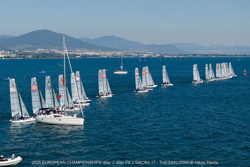 2025 49er, 49erFX, and Nacra 17 European Championships Day 2 - photo © Nikos Pantis