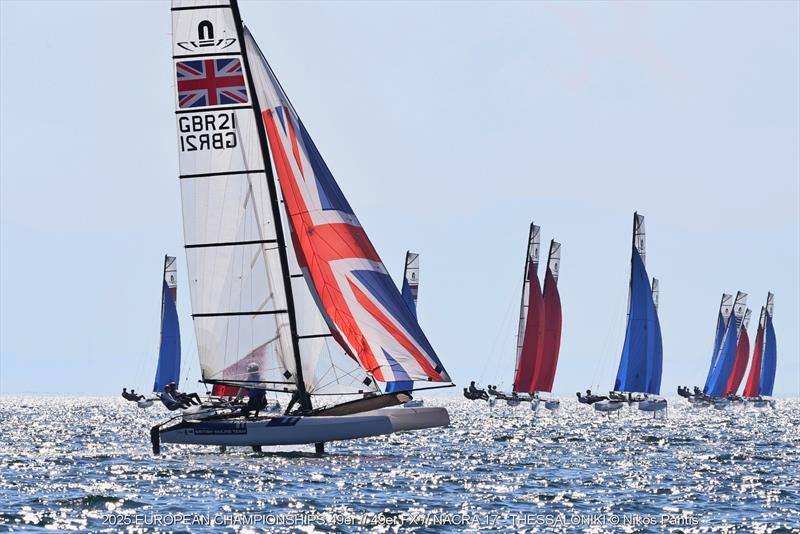 2025 49er, 49erFX, and Nacra 17 European Championships Day 2 - photo © Nikos Pantis