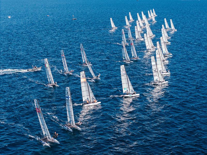49er, 49erFX, and Nacra 17 Worlds Day 2 - photo © Sailing Energy
