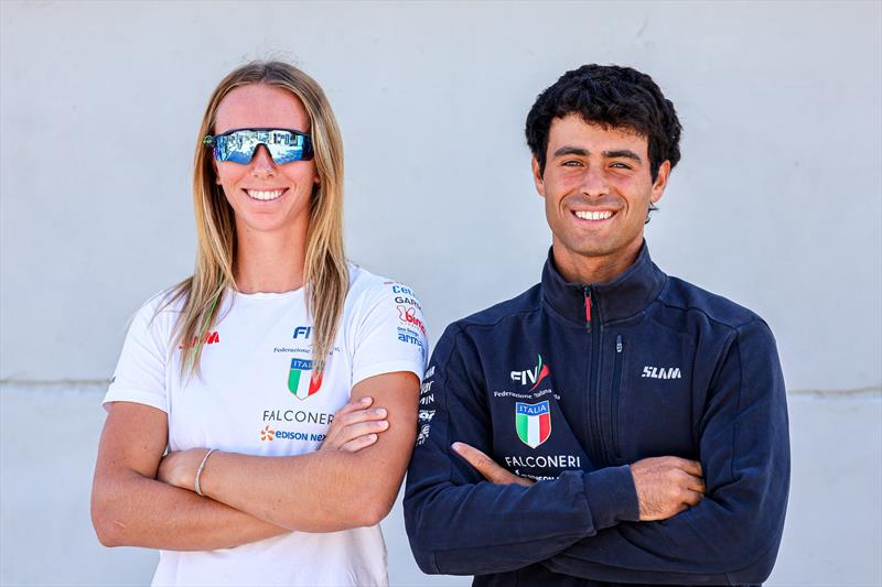 Federico Figlia Di Granara and Caterina Sedmak (ITA) - 2025 49er, Fx, Nacra 17 Worlds, Cagliari - 07 October, 2025 - photo © Sailing Energy