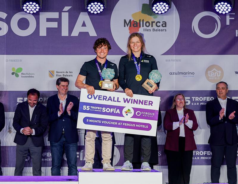 Overall winners (SWE) - 55th Trofeo Princesa Sofia Mallorca by FERGUS Hotels Prize Giving photo copyright Sailing Energy / Princesa Sofía Mallorca taken at Real Club Náutico de Palma and featuring the Nacra 17 class