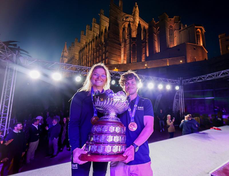Overall winners (SWE) - 55th Trofeo Princesa Sofia Mallorca by FERGUS Hotels Prize Giving photo copyright Sailing Energy / Princesa Sofía Mallorca taken at Real Club Náutico de Palma and featuring the Nacra 17 class