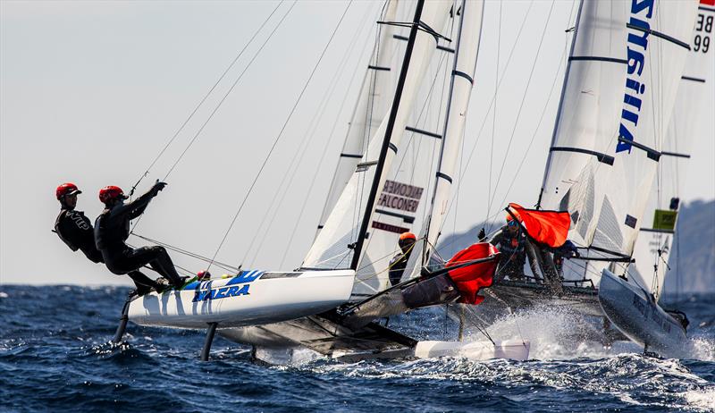 CHN 317 - Jingcheng LAN & Ting YU on French Olympic Week Hyères Day 4 - photo © Sailing Energy / French Olympic Week Hyères - TPM
