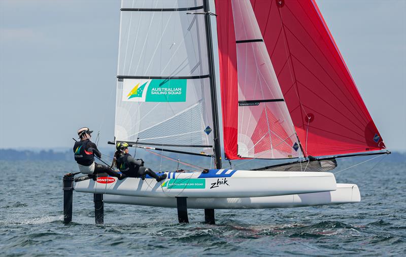 Ruben and Rita Booth photo copyright Sailing Energy taken at Kieler Yacht Club and featuring the Nacra 17 class