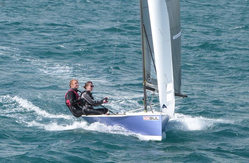 George Smith and Alice Crick photo copyright Frances Copsey taken at Weymouth Sailing Club and featuring the National 12 class