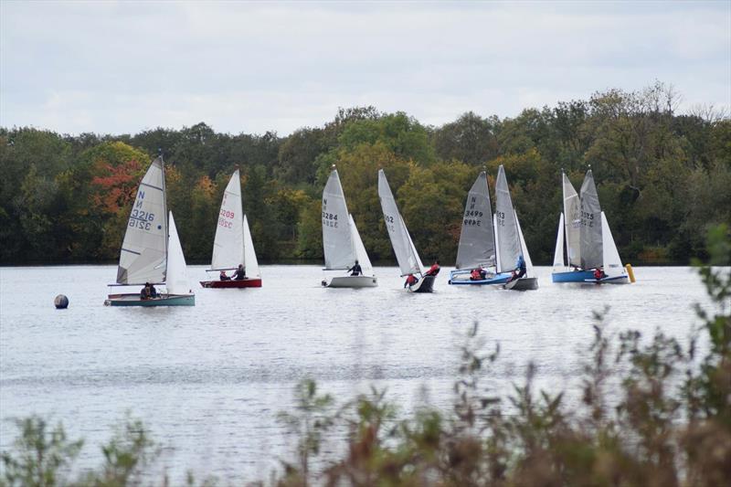 Close racing at the windward mark during the Ripon National 12 Open photo copyright Gail Jackson taken at Ripon Sailing Club and featuring the National 12 class