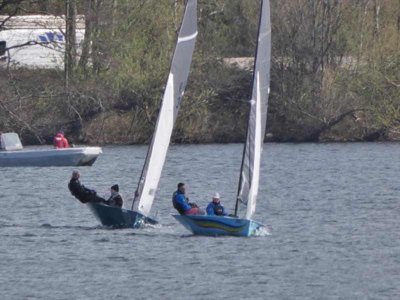 Burghfield National 12 Open photo copyright Mr Camm taken at Burghfield Sailing Club and featuring the National 12 class