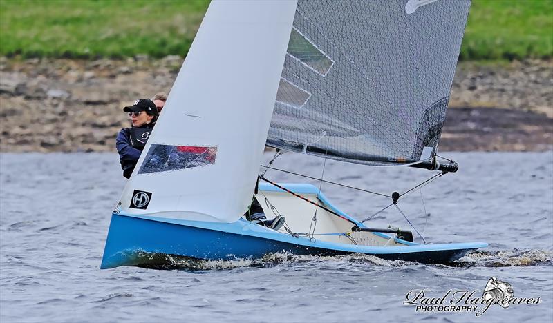 John & Alison Cheetham powering upwind during the Yorkshire Dales National 12 Open - photo © Paul Hargreaves Photography