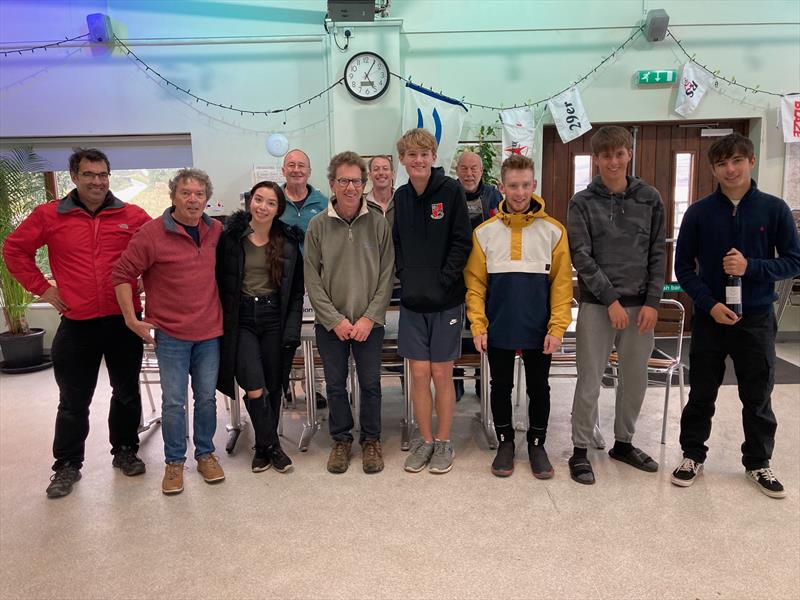 Yorkshire Dales SC National 12 Open - The competitors at the prize giving photo copyright Tim Heaton taken at Yorkshire Dales Sailing Club and featuring the National 12 class