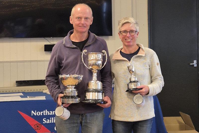 Ian and Alex Gore win the National 12 Inland Championships at Northampton photo copyright Isobel Stewart taken at Northampton Sailing Club and featuring the National 12 class