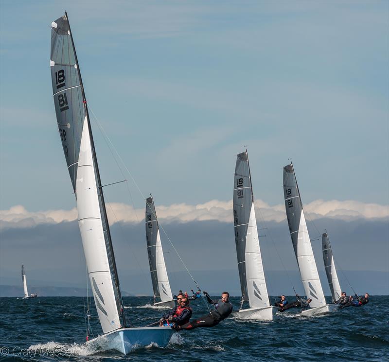 National 18 Championships at Royal Findhorn YC photo copyright Craig Macbeth taken at Royal Findhorn Yacht Club and featuring the National 18 class