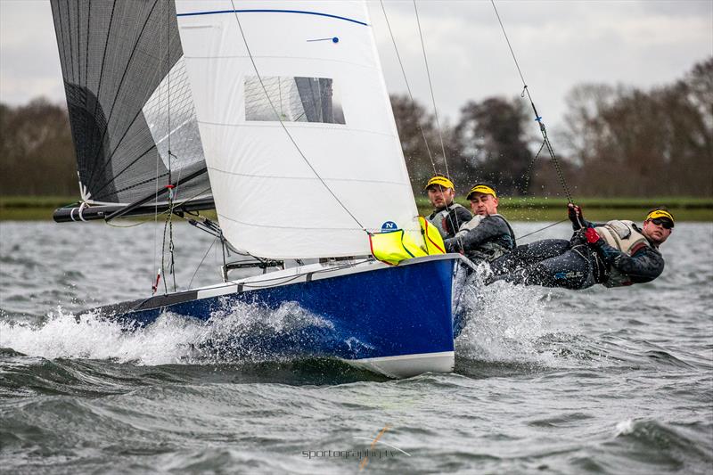 GJW Direct Bloody Mary 2019 photo copyright Alex & David Irwin / www.sportography.tv taken at Queen Mary Sailing Club and featuring the National 18 class