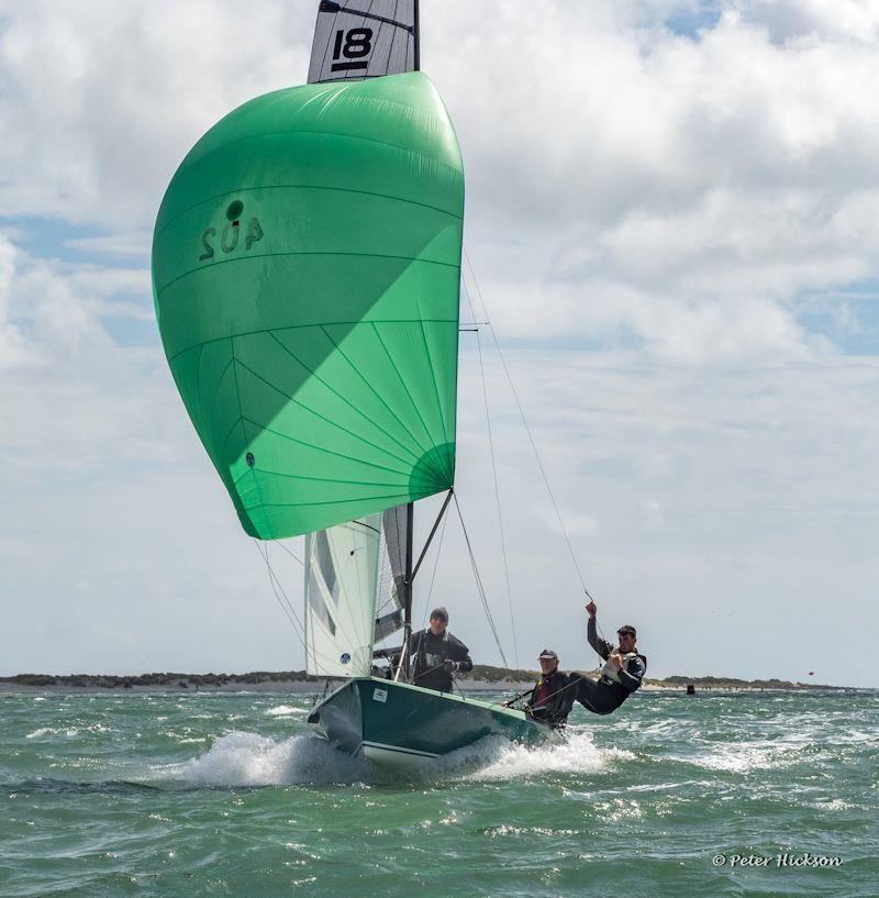 National 18 British and Irish Championships at West Mersea photo copyright Peter Hickson taken at West Mersea Yacht Club and featuring the National 18 class