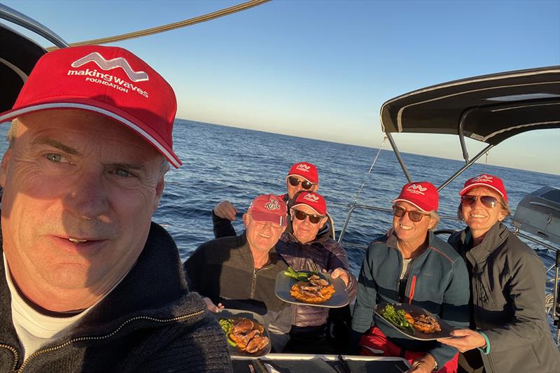 Peter Lewis, skipper and chef  photo copyright Ça Va Crew taken at  and featuring the  class