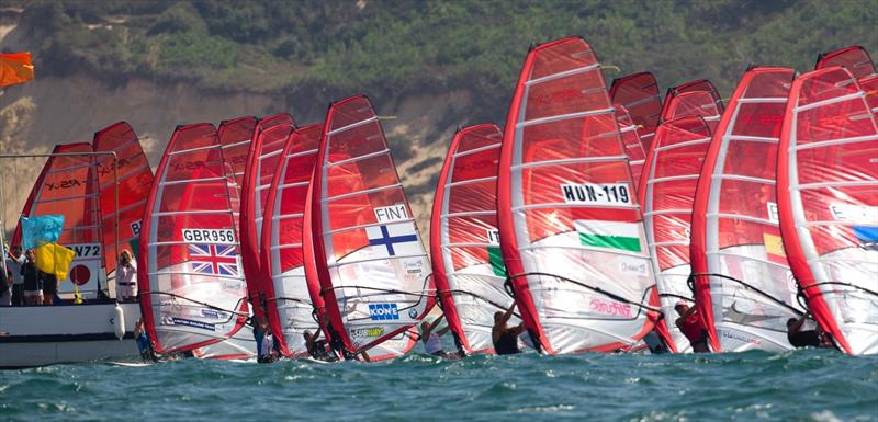 Day 2 of the ISAF Sailing World Championship photo copyright Ocean Images taken at  and featuring the RS:X class