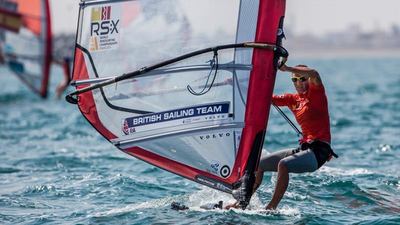 Silver for Bryony Shaw in the RS:X World Championships photo copyright Jesus Renedo / Oman Sail taken at  and featuring the RS:X class