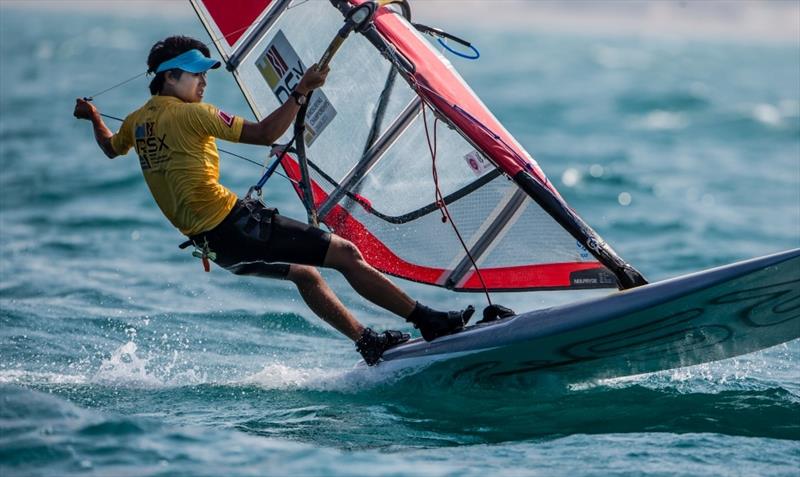 Peina Chen wins the Women's RS:X World Championships photo copyright Jesus Renedo / Oman Sail taken at  and featuring the RS:X class