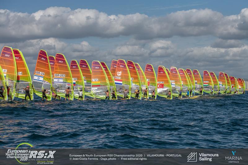 RS:X Europeans at Vilamoura, Portugal day 1 photo copyright Joao Costa Ferreira / Osga_photo taken at  and featuring the RS:X class