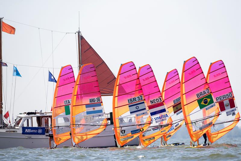 Hempel World Cup Series - Allianz Regatta in Medemblik day 1 photo copyright Sander van der Borch taken at Regatta Center Medemblik and featuring the RS:X class