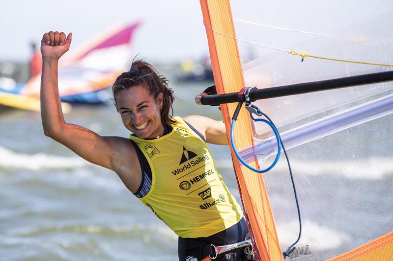 Italy's Marta Maggetti wins the Women's RS:X class at the Hempel World Cup Series - Allianz Regatta in Medemblik - photo © Sander van der Borch / Allianz Regatta