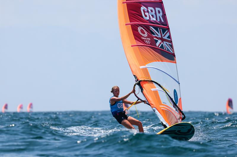 Emma Wilson (GBR) in the Women's RS:X on Tokyo 2020 Olympic Sailing Competition Day 4 - photo © Sailing Energy / World Sailing