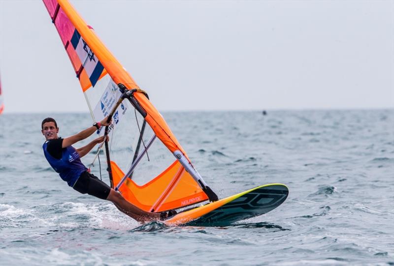 Israeli Boys RS:X sailor - Yoav Cohen at the Youth Sailing Worlds in Sanya - photo © Jesus Renedo / Sailing Energy / World Sailing